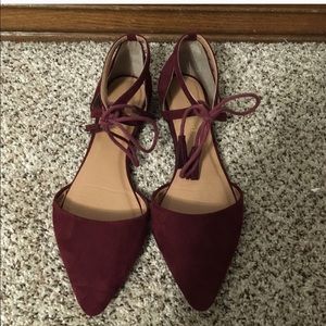 Madden Girl Maroon Flats